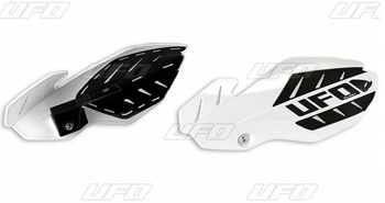 UFO OSŁONY RĄK (HANDBARY) FLAME SUZUKI RMZ 250/450 '12-'17 KOLOR BIAŁY/CZARNY (Z MOCOWANIAMI) - PROMOCJA