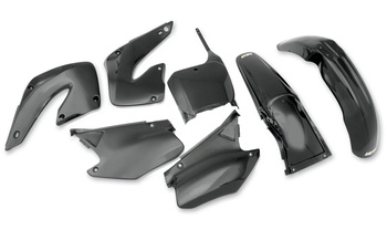 UFO KOMPLET PLASTIKÓW HONDA CR 125/250 '00-'01 KOLOR CZARNY (HO100E001)