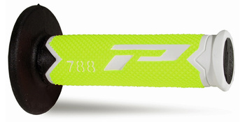PROGRIP MANETKI PG788 OFF ROAD (22+25MM, DŁ.115MM) KOLOR BIAŁY/ŻÓŁTY FLUO/CZARNY (TRÓJSKŁADNIKOWE) (788-303)