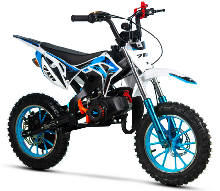 Mini cross spalinowy z ROZRUSZNIKIEM 50cc XTR 701 MINI POCKET 10 Dla dzieci