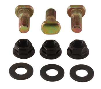 ALL BALLS SZPILKI, PODKŁADKI I NAKRĘTKI KOŁA PRZEDNIEGO / TYLNEGO M10X 1,25 SUZUKI LT-80 87-06, LT-Z 90 QUADSPORT 07-17 - PATRZ OPIS DODATKOWY