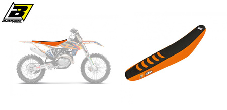 BLACKBIRD POKROWIEC / POSZYCIE NA SIEDZENIE KTM SX/SXF '19-'22, EXC '20-'23 DOUBLE GRIP 3 KOLOR POMARAŃCZOWY CZARNY