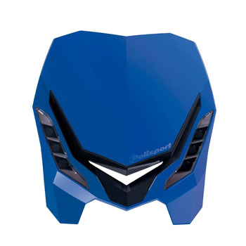 POLISPORT LAMPA PRZEDNIA MODEL E-BLAZE LED (ŻARÓWKA LED) KOLOR NIEBIESKI