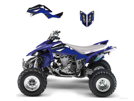 BLACKBIRD KOMPLET NAKLEJEK (OKLEIN) YAMAHA RAPTOR 660 '01-'05 DREAM 2