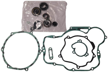 WISECO WYPRZEDAŻ KOMPLET USZCZELEK (USZCZELKI + USZCZELNIACZE) NA DÓŁ SILNIKA KAWASAKI KX 250 '02-'04