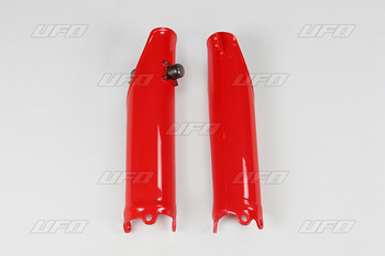 UFO OSŁONY TELESKOPÓW ( AMORTYZATORÓW ) PRZEDNICH Z BLOKADĄ HONDA CRF 250R 10-18, CRF 450R 09-12 KOLOR CZERWONY - WYPRZEDAŻ