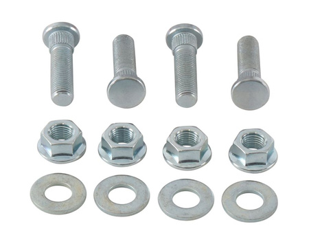 ALL BALLS SZPILKI PODKŁADKI I NAKRĘTKI KOŁA PRZEDNIEGO / TYLNEGO M10 X GWINT CALOWY 24G 3/16" POLARIS RANGER 325/500/570/700/900 - PATRZ OPIS DODATKOWY