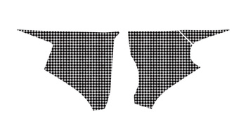 BLACKBIRD WYPRZEDAŻ KOMPLET NAKLEJEK (OKLEIN) NA PUSZKĘ FILTRA YAMAHA WR 250F '07-'14, WR 450F '07-'11 (CARBON LOOK)