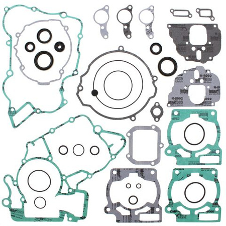 WINDEROSA (VERTEX) KOMPLET USZCZELEK HUSQVARNA TC 125 14-15, TE 125 15-16, KTM EXC 125 02-06, SX 125 02-15, SXS 125 04 (Z USZCZELNIACZAMI SILNIKOWYMI)