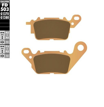 GALFER KLOCKI HAMULCOWE KH694 SPIEK METALICZNY (ZŁOTE) SCOOTER