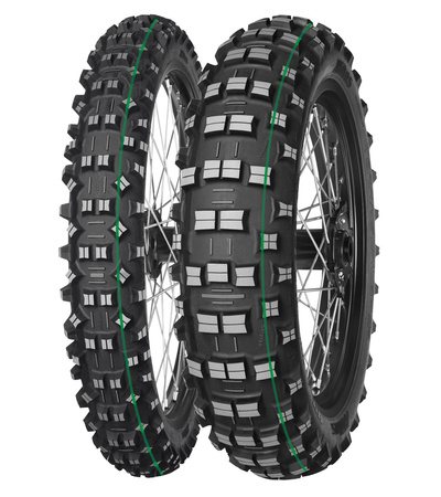 MITAS OPONA 90/100-21 TERRA FORCE-EF 57R TT SUPER LIGHT FIM (ZIELONY PASEK) PRZÓD DOT 18/2023 (26744)