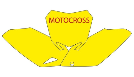 BLACKBIRD WYPRZEDAŻ KOMPLET NAKLEJEK (OKLEIN) POD NUMERY STARTOWE SUZUKI RMZ 450 '08-'16