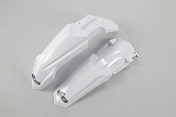 UFO KOMPLET BŁOTNIKÓW YAMAHA YZ 85 '15-21, KOLOR BIAŁY (YA04846046 , YA03857K046)