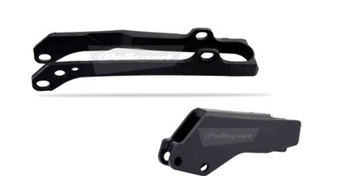 POLISPORT WYPRZEDAŻ PROWADNICA I ŚLIZG ŁAŃCUCHA (KOMPLET) YAMAHA YZ 125/250 '03-'04 KOLOR CZARNY