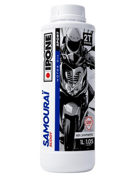 IPONE SAMOURAI SCOOT 2T OLEJ DO MIESZANKI 100% SYNTHETIC 1L (ZAPACH TRUSKAWKOWY) (AKC) (15) ZASTĘPUJE 800118