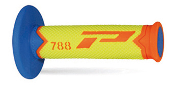 PROGRIP MANETKI PG788 OFF ROAD (22+25MM, DŁ.115MM) KOLOR POMARAŃCZOWY FLUO/ZÓŁTY FLUO/JASNY NIEBIESKI (TRÓJSKŁADNIKOWE) (788-280)