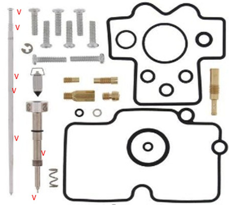 BEARING WORX ZESTAW NAPRAWCZY GAŹNIKA HONDA CRF 250R '08, (26-1442)
