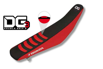 BLACKBIRD POKROWIEC / POSZYCIE NA SIEDZENIE HONDA CR 125/250 '02-'07, CRF 450R '02-'04 DOUBLE GRIP 3 KOLOR CZARNY/CZERWONY