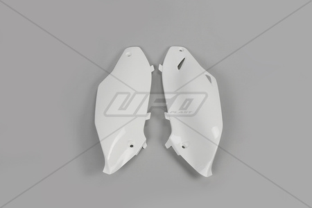 UFO BOCZKI TYLNE KAWASAKI KXF 250 '13-'16, KXF 450 '12-'15 KOLOR BIAŁY