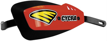 CYCRA OSŁONY RĄK (HANDBARY - ALUMINIOWY RDZEŃ) Z MOCOWANIEM (28,6MM - MOCOWANIE 1CYC-1156-12 W ZESTAWIE) MODEL SERIES ONE KOLOR CZERWONY