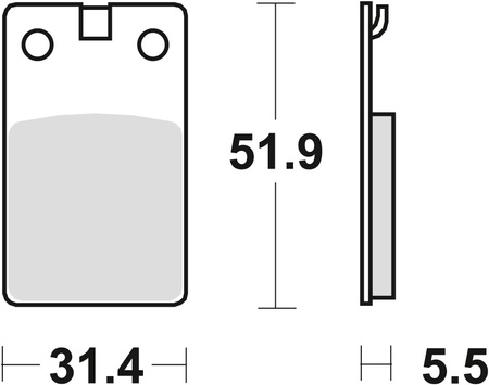 TRW ZF KLOCKI HAMULCOWE KH99 ORGANIC DERBI SENDA 50 99-02, PRZÓD/TYŁ (WYPRZEDAŻ)