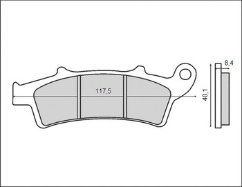 BRENTA KLOCKI HAMULCOWE KH324 (ORGANIC)