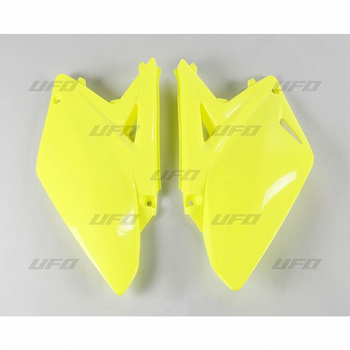 UFO BOCZKI TYLNE SUZUKI RMZ 250 '10-'18 KOLOR ŻÓŁTY FLUO