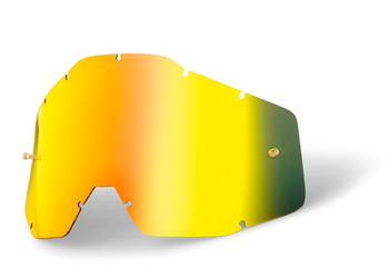 WYPRZEDAŻ 100 PROCENT SZYBA/SZYBKA DO GOGLI JUNIOR ACCURI 1 YOUTH GOLD MIRROR KOLOR ZŁOTE LUSTRO Z ANTI FOG STARY KOD: 51003-009-02 STARSZY MODEL