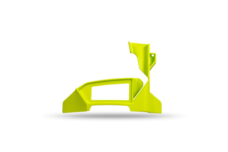 UFO 2024/11 TABLICA NA NUMER STARTOWY HUSQVARNA TC 125 / 250 '23-'25, TC 150 / 300 '25, FC 250 / 350 / 450 '23-'25, FX 350 / 450 '23-'25 KOLOR ŻÓŁTY ( DODATKOWE POSZERZENIE TABLICY )