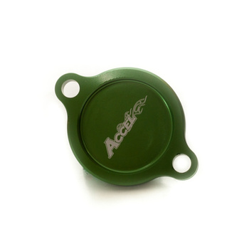 ACCEL POKRYWA FILTRA OLEJU KAWASAKI KXF 250 '05-20 KOLOR ZIELONY - PROMOCJA