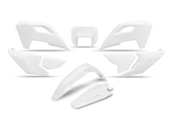 UFO KOMPLET PLASTIKÓW HUSQVARNA TE 150 / 250 / 300 '24, FE 250 / 350 / 450 / 501 '24, KOLOR BIAŁY