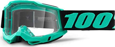 100 PROCENT GOGLE MODEL ACCURI 2 TOKYO - CLEAR LENS - KOLOR SELEDYNOWY/CZARNY SZYBKA PRZEŹROCZYSTA