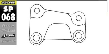 GALFER ADAPTER TARCZY HAMULCOWEJ 320MM HARLEY DAVIDSON LEWA STRONA (HD LEFT SIDE)