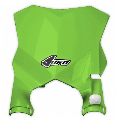 UFO TABLICA NA NUMER STARTOWY KAWASAKI KXF 250 17-19, KXF 450 16-19 KOLOR ZIELONY (STADIUM Z OSŁONAMI AMORTYZATORÓW)