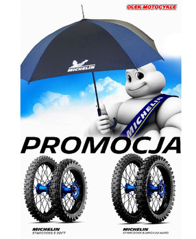 MICHELIN PAKIET 6 OPON (CAI992418/22) 110/90-19 STARCROSS 6 MEDIUM HARD 62M NHS TT M/C TYŁ DOT 2022 + MICHELIN PARASOL