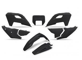 UFO KOMPLET PLASTIKÓW HUSQVARNA TE 150 / 250 / 300 '24, FE 250 / 350 / 450 / 501 '24, KOLOR CZARNY