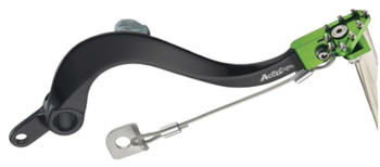 ACCEL DŹWIGNIA HAMULCA NOŻNEGO KAWASAKI KXF 450 '06-'20, KLX 450R 08-12 KOLOR ZIELONY