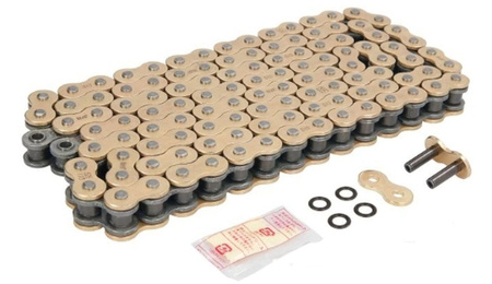 DID 525ZVMX2G&G-114 ŁAŃCUCH ZŁOTY / ZŁOTY (114 OGNIW) X-RING (525ZVMX2GG114) (OTWARTY + ZAKUWKA)
