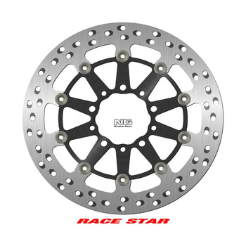 NG TARCZA HAMULCOWA PRZÓD RACE STAR PREMIUM KAWASAKI GTR 1400 '07-'18, ZX-10R NINJA '11-'15, ZX-6/ZX-6R NINJA '13-'17, Z 1000 '14-'20, Z 800 '13-'17, ZX-14 '07-'16, ZZR 1400 '06-'17 (310X80X5MM) (5X8,45/10,25MM) PŁYWAJĄCA (ŚRODEK ALUMINIOWY, POLEP