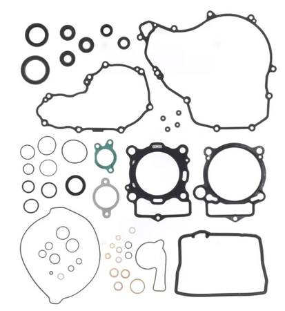 ATHENA KOMPLET USZCZELEK Z USZCZELNIACZAMI SILNIKOWYMI GAS GAS EC/EX/MC 250F '24, HUSQVARNA FC 250 '23-'24, KTM EXC-F 250 '24, SX-F/XC-F 250 '23-'24 (OEM: A46030099000)