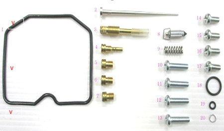 BEARING WORX ZESTAW NAPRAWCZY GAŹNIKA KAWASAKI KVF 360/360B/360C PRAIRIE '03-'13 (26-1223)