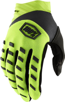 100 PROCENT RĘKAWICE CROSS/ENDURO MODEL AIRMATIC FLUO YELLOW/BLACK KOLOR ŻÓŁTY FLUO/CZARNY ROZMIAR XL