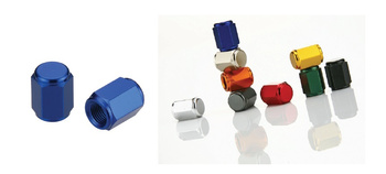 ACCEL NAKRĘTKI WENTYLA KOMPLET (2 SZT) KOLOR POMARAŃCZOWY