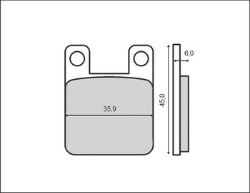BRENTA KLOCKI HAMULCOWE KH115 (ORGANIC)