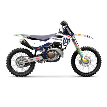 BLACKBIRD KOMPLET NAKLEJEK (OKLEIN) HUSQVARNA TC/FC '23-'24; TE/FE '24-'25 (TC/FC ALL MODELS '23-'24) REPLICA HUSQVARNA FACTORY MXGP KOLOR BIAŁY