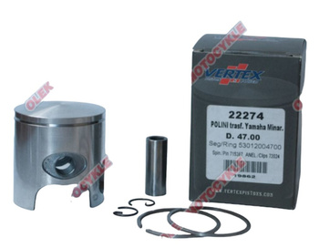 VERTEX TŁOK POLINI, MINARELLI, YAMAHA 47,75MM SWORZEŃ 10MM (PIERŚCIENIE 53012004780 X 1 SZT.)