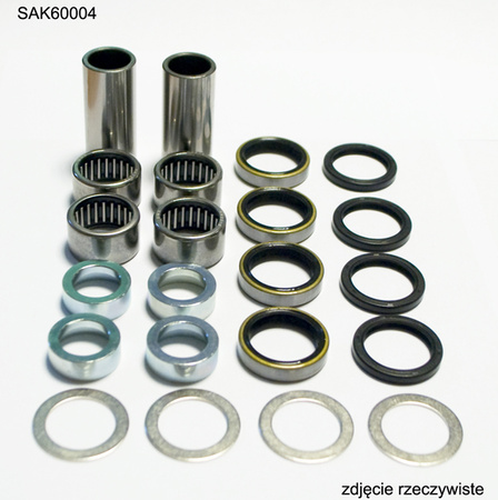 BEARING WORX ZESTAW NAPRAWCZY WAHACZA KTM SX/SXF '04-'15 ,EXC/EXCF '04-'16 , HUSQVARNA TE/FE '11-'16,HUSABERG TE/FE '11-'14, (28-1168) (TULEJKI 17X22X48MM-2SZT, ŁOŻYSKA 22X28X16MM-4SZT)