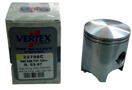 VERTEX TŁOK GAS GAS 125 TXT '02-'21 (53,96MM) (+0,01MM) (PIERŚCIENIE 53009805400 x 2 SZT.)