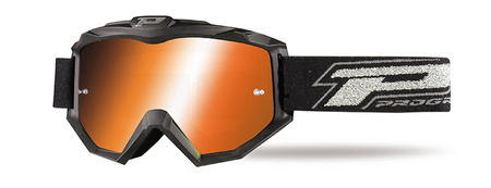 PROGRIP GOGLE PG3204-186 DARK SIDE KOLOR CZARNY MATT (SZYBA PG3249 POMARAŃCZOWA LUSTRZANA ANTISCRATCH, NO FOG, ANTI UV) (PG3204BKMOR) (3204-186) - WYCOFANE Z OFERTY - WYPRZEDAŻ