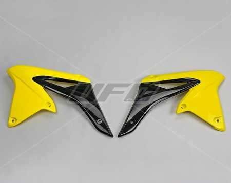 UFO OSŁONY CHŁODNICY SUZUKI RMZ 250 '10-'17 KOLOR ŻÓŁTY/CZARNY